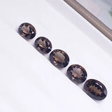 Natural Smoky Quartz Oval Shape Loose Gemstone for Jewelry DIY