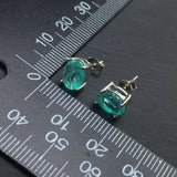CSJ Paraiba Tourmaline Earrings 925 Sterling Silver for Women