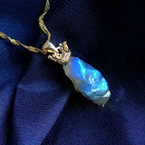 Labradorite Moonstone Sun stone Necklace - Fine Jewelry