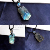Labradorite Moonstone Sun stone Necklace - Fine Jewelry