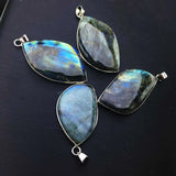 CSJ Labradorite Moonstone Sunstone Necklace