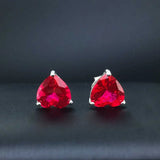 CSJ Sapphire Stud Earring Sterling Silver Zultanite Fine Jewelry Women
