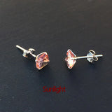 CSJ Diaspore Zultanite Stud Earrings 925 Silver