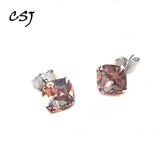 CSJ Diaspore Zultanite Stud Earrings 925 Silver