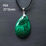 Natural Green Malachite Chrysocolla Pendant for Women