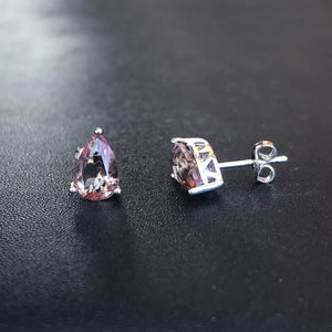 Zultanite Earring Sterling Silver 925 Pear 6*8MM Created Sultanite Jewelry