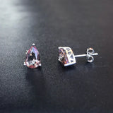 Zultanite Earring Sterling Silver 925 Pear 6*8MM Created Sultanite Jewelry
