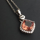 925 Silver Zultanite Pendant 8MM Cushion Cut Change Color Jewelry