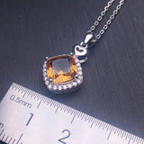 925 Silver Zultanite Pendant 8MM Cushion Cut Change Color Jewelry
