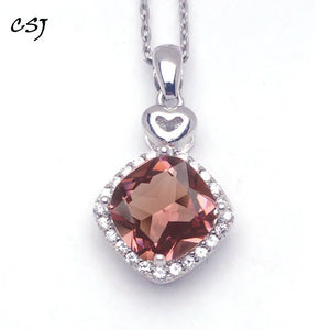 925 Silver Zultanite Pendant 8MM Cushion Cut Change Color Jewelry