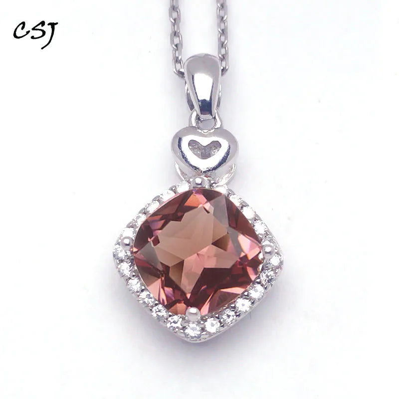 925 Silver Zultanite Pendant 8MM Cushion Cut Change Color Jewelry