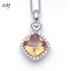 925 Silver Zultanite Pendant 8MM Cushion Cut Change Color Jewelry