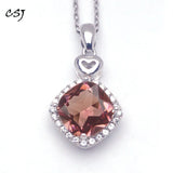 925 Silver Zultanite Pendant 8MM Cushion Cut Change Color Jewelry