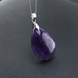 CSJ natural amethyst pendants real gemstone fine jewelry nice birthday party