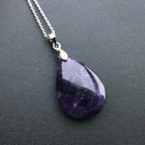 CSJ natural amethyst pendants real gemstone fine jewelry nice birthday party