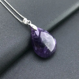 CSJ natural amethyst pendants real gemstone fine jewelry nice birthday party