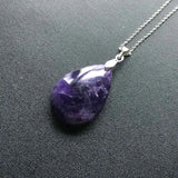CSJ natural amethyst pendants real gemstone fine jewelry nice birthday party