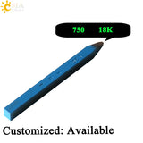 CSJA 0.57mm 18K 0.7mm 750 Plated Steel Metal Jewelry Stamp Tool for Flat Surface