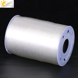 CSJA 1000M Elastic Line Transparent Crystal Cord for DIY Jewelry Making