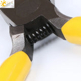 CSJA 126mm Long Round Nose Pliers Plastic Handle Durable Hand Tools