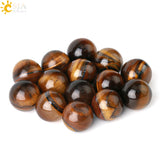 CSJA 12mm Round Natural Stone Beads for Bracelet Jewelry Making Bulk