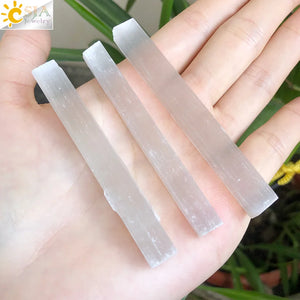 Natural Selenite Crystal Quartz Sticks Wand for Air Cleansing