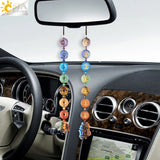 CSJA 7 Chakras Car Hanging Tree of Life Spiritual Reiki Jewelry