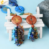 CSJA 7 Chakras Car Hanging Tree of Life Spiritual Reiki Jewelry