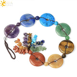 CSJA 7 Chakras Car Hanging Tree of Life Spiritual Reiki Jewelry