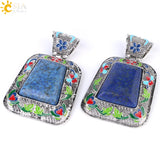 CSJA Lapis Lazuli Natural Stone Pendant for Men