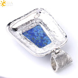 CSJA Lapis Lazuli Natural Stone Pendant for Men