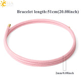 CSJA Magnetic Healing Lucky Rope Wrap Bracelet Multilayer Women Men Jewelry