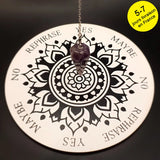 CSJA Natural Stone Crystal Pendulum Hexagonal Reiki Pink Quartz Amethyst G955