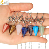 CSJA Divination Pendulum for Dowsing Crystals Amulet G719