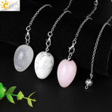 CSJA Egg Stone Pendulum for Dowsing Wicca Healing