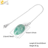 CSJA Egg Stone Pendulum for Dowsing Wicca Healing