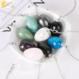 CSJA Egg Stone Pendulum for Dowsing Wicca Healing