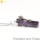 CSJA Pink Quartz Gem Power Statement Necklace Lovely Frog Jewellery E184