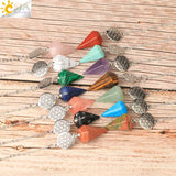 CSJA Flower of Life Dowsing Pendulum for Divination Cone