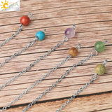 CSJA Flower of Life Dowsing Pendulum for Divination Cone
