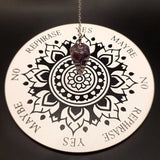 CSJA Pink Quartz Pendulum for Divination Dowsing