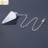 CSJA Pink Quartz Pendulum for Divination Dowsing