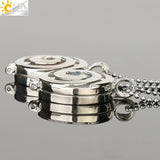 CSJA Spiral Locket Pendant Aromatherapy Diffuser Necklace G281