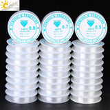 CSJA Elastic Fish Cord Beading Thread for DIY Jewelry F374