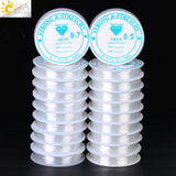 CSJA Elastic Fish Cord Beading Thread for DIY Jewelry F374