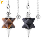 CSJA Merkaba Pendulum - Natural Stone Reiki Crystal