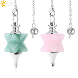 CSJA Merkaba Pendulum - Natural Stone Reiki Crystal
