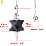 CSJA Merkaba Pendulum - Natural Stone Reiki Crystal