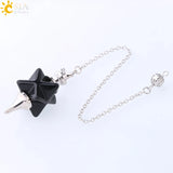 CSJA Merkaba Pendulum - Natural Stone Reiki Crystal