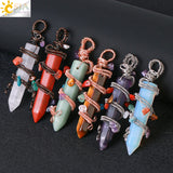 7 Chakras Hexagon Crystal Pendant Amethysts Necklace Making